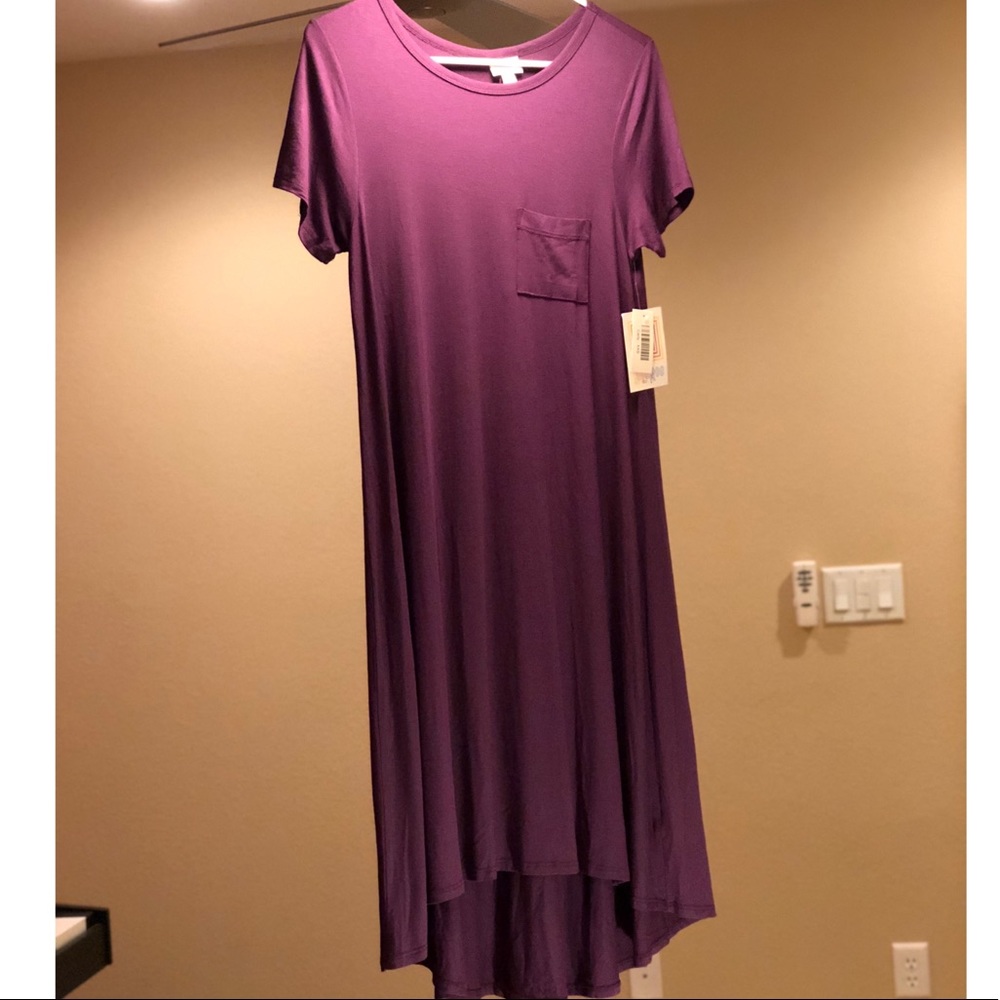 🦄💜 NWT XXS Plum Purple LuLaRoe Carly Dress 💜🦄